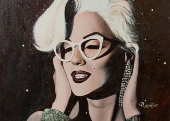 Obraz akrylowy 120x120 "Marilyn" Joanna Ratajczyk